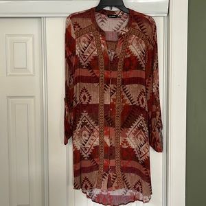 Aztec Printed Dress